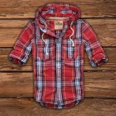 Camisa Hollister Xadrez com Capuz