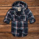 Camisa Hollister Xadrez com Capuz
